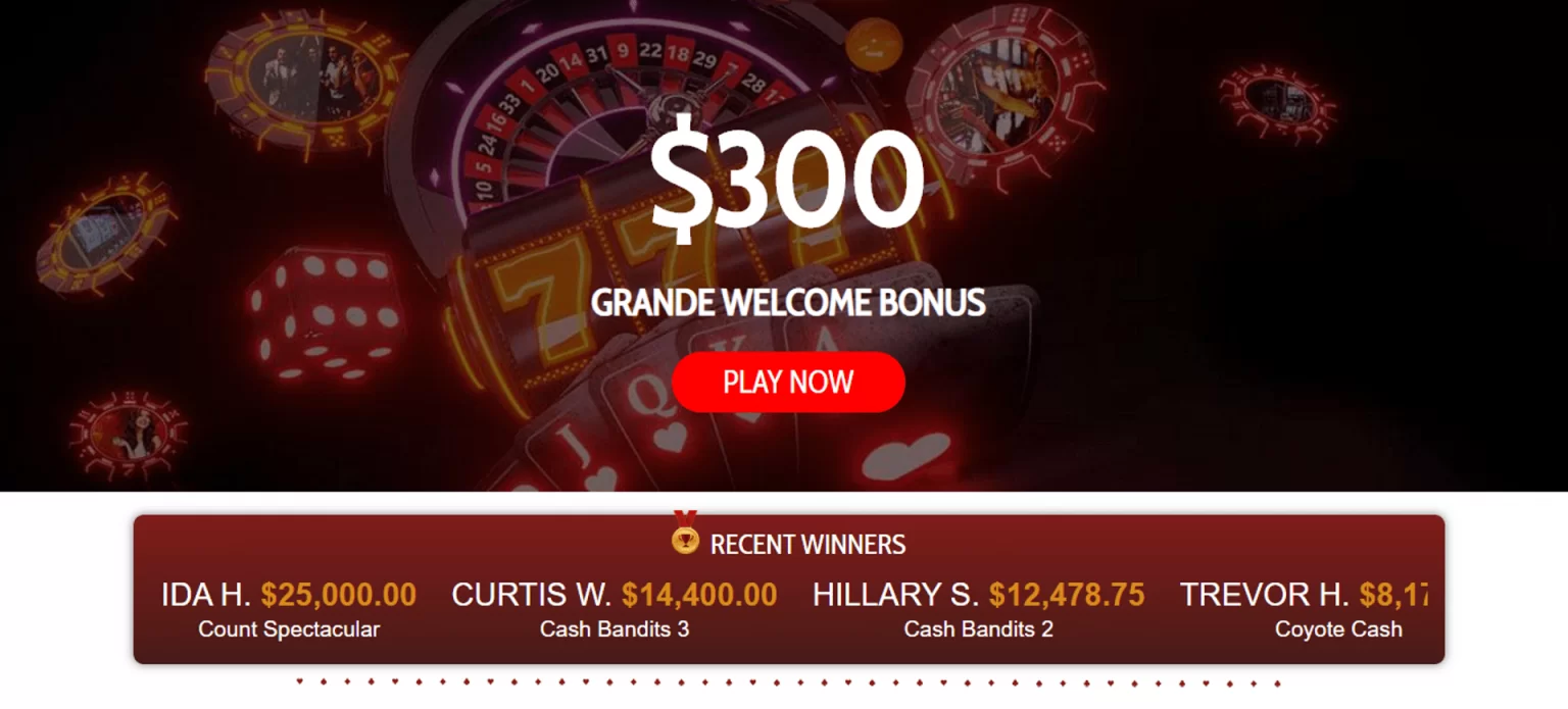 300 sign up bonus casino