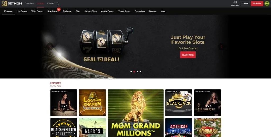 Mgm Online Casino Homepage