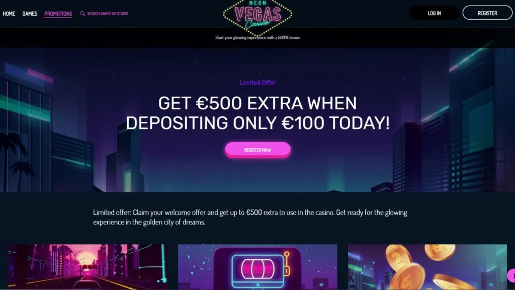 NeonVegas Casino 3 Neonvegas Casino Welcome Bonus