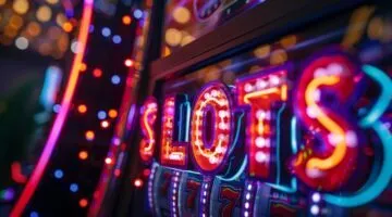 Led Lighted "Online Slots Taking" Sign