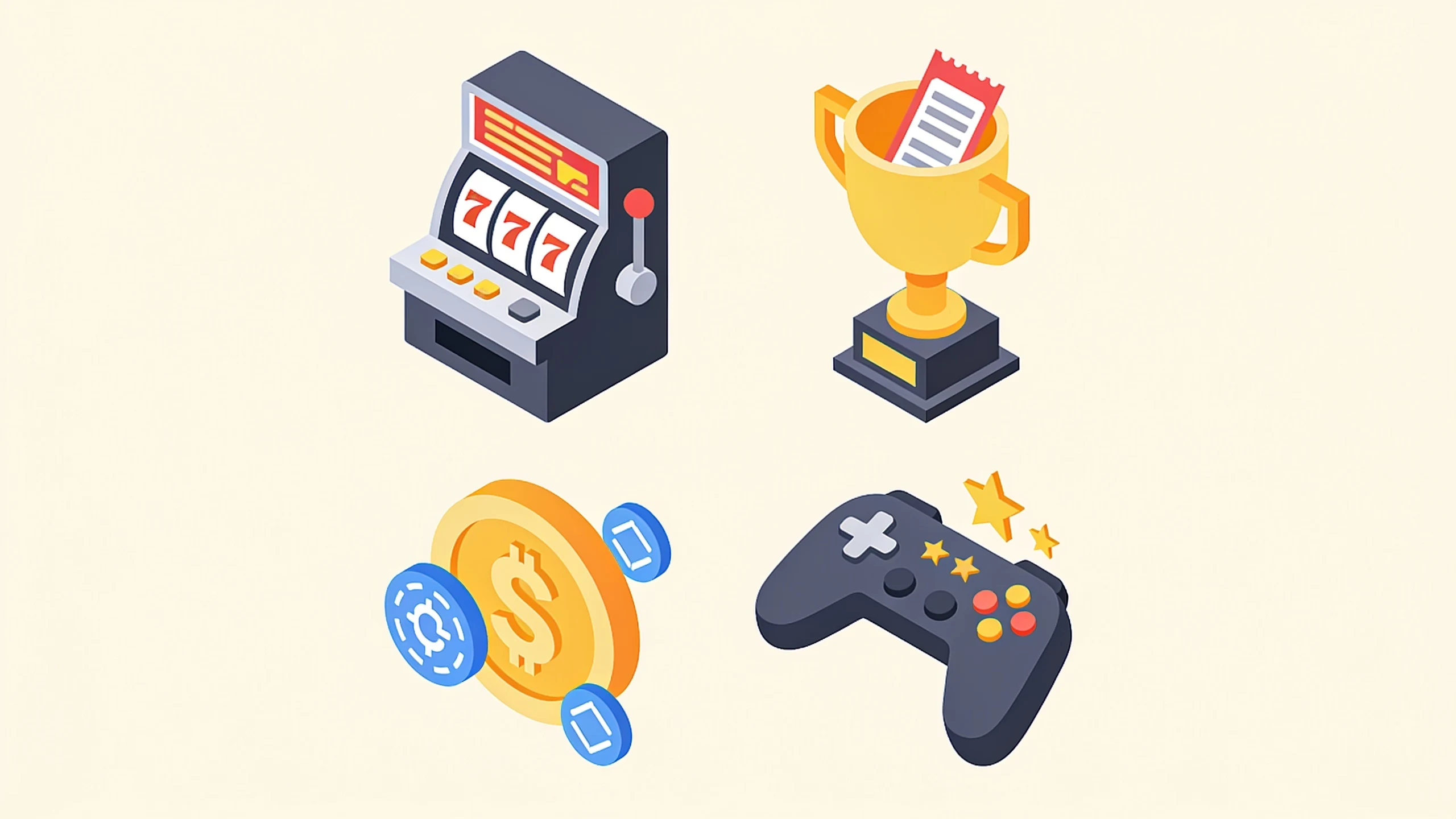 Luckera Casino: What Kinds of Online Casinos Can You Find? 2 Illustration of the main categories of online casino sites: classic casino, sports betting hybrid, crypto casino, and social casino