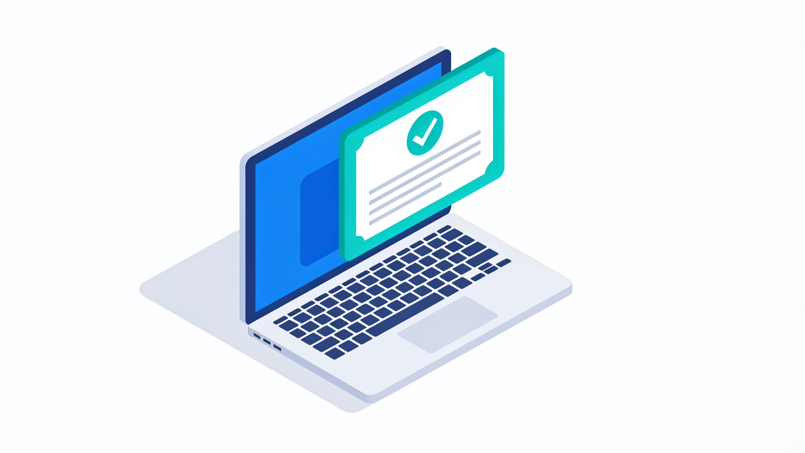 Digital certificate icon representing casino license verification