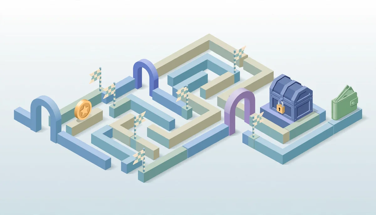 Polskie Sloty Bez Depozytu - Is it Really Possible to Make Money Playing Casino Games? 3 Isometric coin in a playthrough maze toward a locked vault